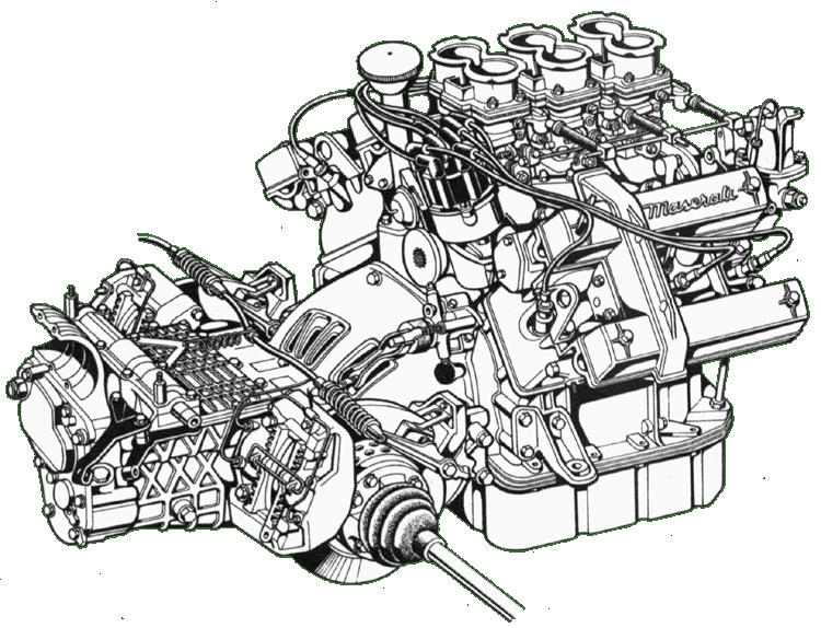 Maserati QuattroPorte mk2 Engine